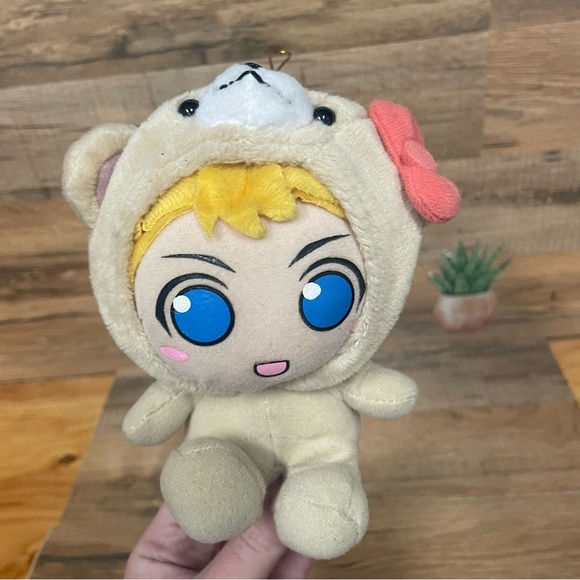 Neon Genesis Evangelion Anime Plush Doll UFO Catcher Asuka Bear SEGA 2003 Rare - Picture 1 of 5